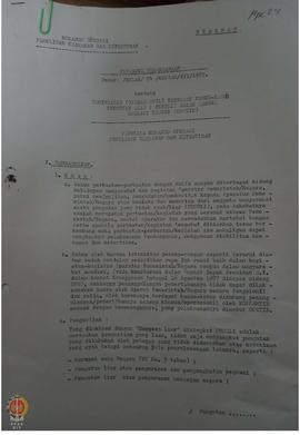 Surat petunjuk pelaksanaan Komando Operasi Pemulihan Keamananan     dan kutipan No: Juklak o4/kop...