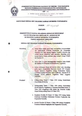 Keputusan Kepala BP-7 Provinsi Daerah Istimewa Yogyakarta Nomor : 188.43/1548 tentang Pembentukan...