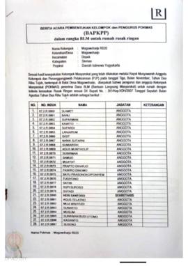 Checklist Kelengkapan Dokumen untuk Pencairan Dana Rehabilitasi dan Rekonstruksi Rumah Rusak Ring...