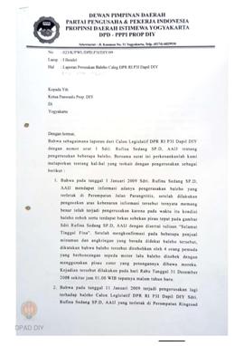 Laporan dari Titut Sutadi, SE.MM mengenai  pengrusakan baliho Caleg (Sdri. Rufina Seolang di  per...