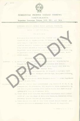 Surat Keputusan Gubernur Kepala Daerah Istimewa Yogyakarta No. 56/KPTS/IL/1990 tentang pemberian ...