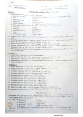 Surat Keputusan Gubernur KDH DIY No. 585/SK/HM/BPN/1989 tanggal 19 Juli 1989 tentang Gambar Situa...