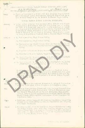 Surat Keputusan Kepala Daerah DIY No : 53/KPTS//1977,tanggal           4 April 1977tentang Susuna...