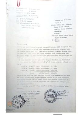 Surat Kepala Desa Purwomartani kepada Sri Paduka Wakil Gubernur Kepala Daerah Tingkat I melalui B...