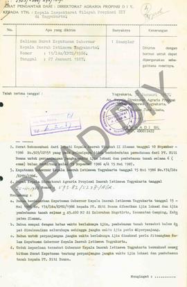 Surat Keputusan Gubernur Kepala Daerah Istimewa Yogyakarta           Nomor : 11/ldz/KPTS/1987 ten...