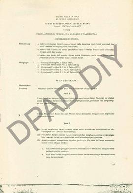 Surat Keputusan Menteri Pertanian No : 178/Kpts/um/4/1975 tanggal 23 April 1975 tentang Pedoman U...