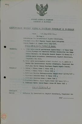 Keputusan Bupati Kepala Daerah Tingkat II Sleman No  134/Kep.KDH/1995 Tanggal 16 Juni tentang Pem...