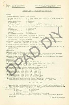 Surat Keputusan Gubernur Kepala  Daerah Istimewa Yogyakarta Nomor: 203/SK/HGB/BPN/1990 tanggal 14...