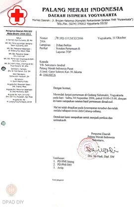 Notulen pertemuan dan laporan TOP pada pertemuan di Gedung Sidomukti pada hari Sabtu, 4 November ...