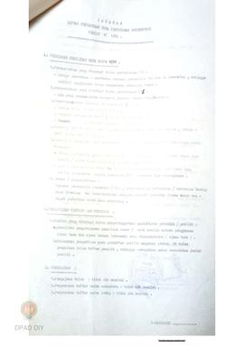 Surat Nomor 1145/028/VIII/1982 tentang inventarisasi data – data Pemilu 1982 dari Kecamatan Nangg...