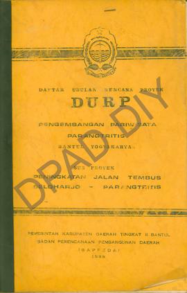 Surat dari Bappeda Kabupaten Dati II Bantul perihal daftar usulan rencana Proyek Pengembangan Par...