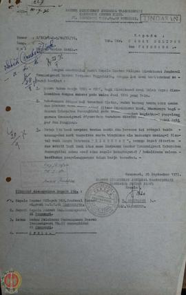 Buku Laporan Kantor Wilayah Direktorat Jenderal Transmigrasi Propinsi Jawa Barat Tahun 1975/1976