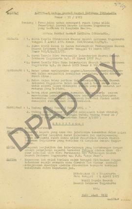 Surat Keputusan Kepala  Daerah DIY. No. 2.35/KPTS/ 1977 tanggal 22 Nopember 1977  tentang perubah...