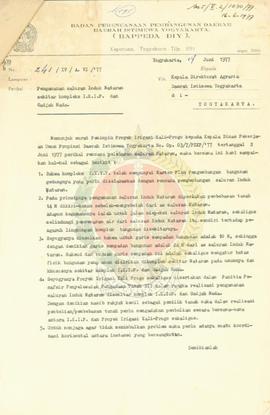 Pengamanan Saluran Induk Mataram, sekitar Komplek IKIP dan UGM. Bappeda Prop. DIY.