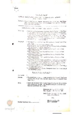 Keputusan  Camat /Ketua Panitia Pemungutan Suara Kecamatan Samigaluh No. 006/PPS/1981 tentang Pen...