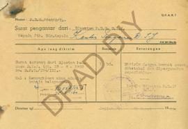 Surat dari Djawatan P.D.G. DIY kepada Kantor Pengairan DIY tanggal 23 Maret 1960 tentang Penyampa...