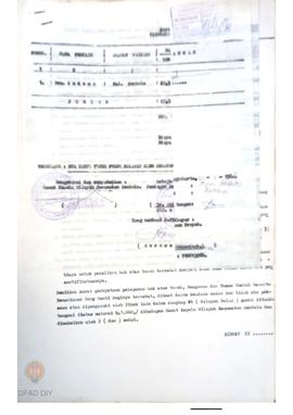 Keputusan Gubernur Kepala Daerah Istimewa Yogyakarta Nomor 8/PAN/KPTS/1985 tentang Pembentukan Pa...