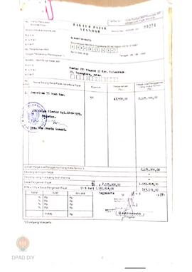 Surat faktur pajak atas nama Slamet Riyanto alamat Surowijayan MJ I/310 Yogyakarta 55142 (0274) 3...