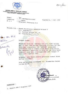 Surat dari Rektor Institut Sains dan Teknologi  Amanat Keluarga Pejuang Republik Indonesia (AKPRI...