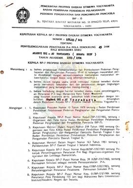 Surat Keputusan Kepala BP-7 Provinsi Daerah Istimewa Yogyakarta Nomor 188.43/103 Tentang Penyelen...