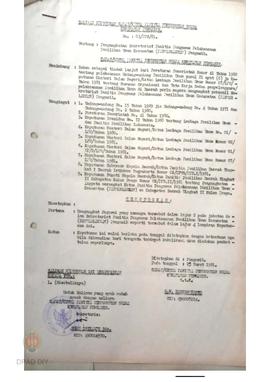 Salinan keputusan Camat/ Ketua Panitia Pemungutan Suara Kecamatan Pengasih No.03/ PPS/ 81 tentang...