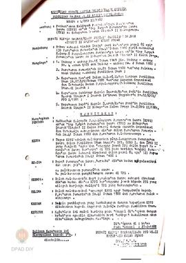 Surat Keputusan Bupati Kepala Daerah/Ketua PPD Tk II Kulon Progo No : 4/PPD II/1982 tanggal 27 Pe...