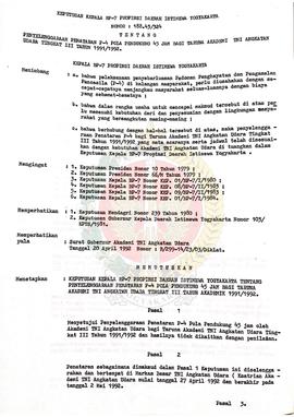 Keputusan Kepala BP-7 Provinsi Daerah Istimewa Yogyakarta Nomor : 188.43/324 Tentang Penyelenggar...