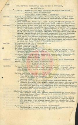SK Bupati KDH TK II Gunungkidul No 60/5/IV/1975 tentang pembentukan unit kerja peningkatan pengol...
