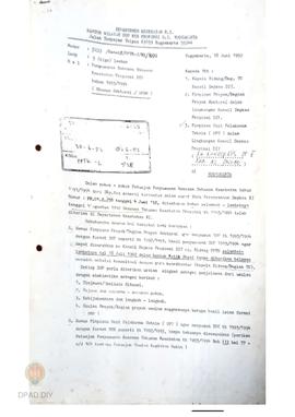 Surat tentang Penyusunan Rencana Tahunan Kesehatan Provinsi DIY tahun 1993/ 1994 (Khusus sektoral...