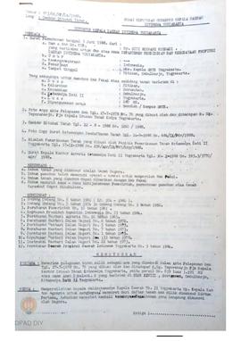 Surat Keputusan Gubernur KDH DIY No. 873/SK/HP/DA/1988 tanggal 27 Desember 1988 tentang Gambar Si...