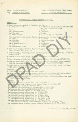 Surat Keputusan Gubernur Kepala  Daerah Istimewa Yogyakarta Nomor: 391/SK/HGB/BPN/1991 tanggal 8 ...