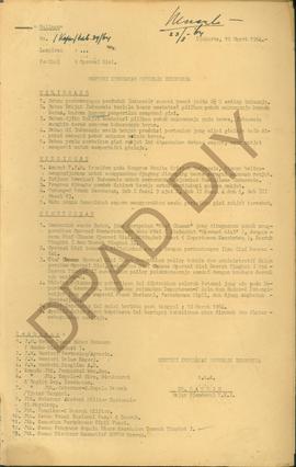 Salinan Surat Menteri Kesehatan RI No/Koper/Kab. 39/64 tentang pembentukan badan staf khusus oper...