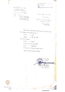 Surat undangan rapat penghitungan suara No: 177/LC/2.1/V/82 tanggal 10 Mei 1982 perihal penghitun...