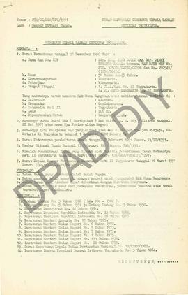 Surat Keputusan Gubernur Kepala  Daerah Istimewa Yogyakarta Nomor : 274/SK/HGB/BPN/1991 tanggal 5...