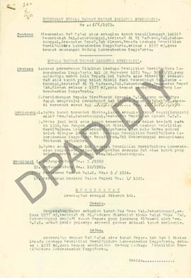 Surat Keputusan Kepala Daerah DIY No. 352/197312 Sep1973 tentang pemberian hak pakai atas sebagia...