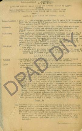 Peraturan Menteri Dalam Negeri dan Otonomi Daerah Nomor : 4/1960 tentang hak mengangkat dan membe...