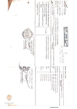 Daftar personalia sekretariat PPS dan Panwaslakcam Kecamatan Girimulyo.