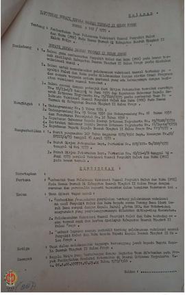 Keputusan Bupati KDH TK II Kulon Progo No: 111/ 1979 dan No. 112/ 1979 tentang pembentukan team p...
