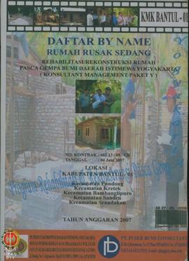 Daftar By Name. Rumah Rusak Sedang Rehabilitasi/Rekonstruksi Rumah Pasca Gempa Bumi Daerah Istime...