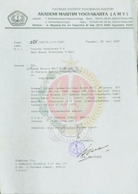 Kumpulan berkas surat dari Perguruan Tinggi Daerah Istimewa Yogyakarta kepada Kepala BP-7 Daerah ...