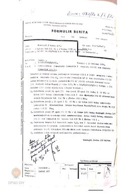 Surat kawat Dalam Negeri : Ketua LPU No. 453/LC.2/X/1982 dari Badan Koordinasi sisteam telekomuni...