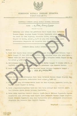 Surat Keputusan Gubernur Kepala Daerah Istimewa Yogyakarta            Nomor : 2/Idz/KPTS/1989 ten...