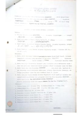Surat Keputusan Gubernur Kepala Daerah DIY No. 12/Idz/KPTS/1986 tanggal 10 Januari 1986 tentang P...