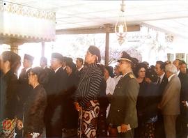 KGPH H. Mangkubumi, SH, Paku Alam VIII, beserta kerabat Keraton dan para Pejabat baik Sipil maupu...