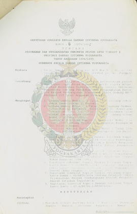 Keputusan Gubernur Kepala Daerah Istimewa Yogyakarta nomor: 8/KPTS/1995 tentang perubahan dan pen...