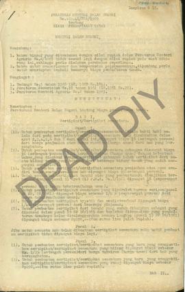 Peraturan Mendagri No.  SK 41/ DDA/ 1969 tanggal 20 Agustus 1969 tentang biaya pendaftaran tanah.