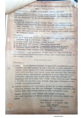 Surat Keputusan Gubernur Kepala Daerah DIY No. 173/Pem.D/U.P/B4 tanggal 14 Agustus 1980 tentang h...