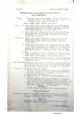 Surat Keputusan Kepala Daerah DIY No. 51/KPTS/1976 tanggal 23 Pebruari 1976 tentang penetapan are...