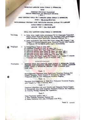 Surat Keputusan Kepala BP-7 Kabupaten Daerah Tingkat II Gunungkidul Nomor : 188.45/292/BP-7/1994 ...