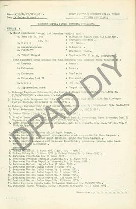 Surat Keputusan Gubernur Kepala  Daerah Istimewa Yogyakarta Nomor: 315/SK/HGB/BPN/1991 tanggal 3 ...